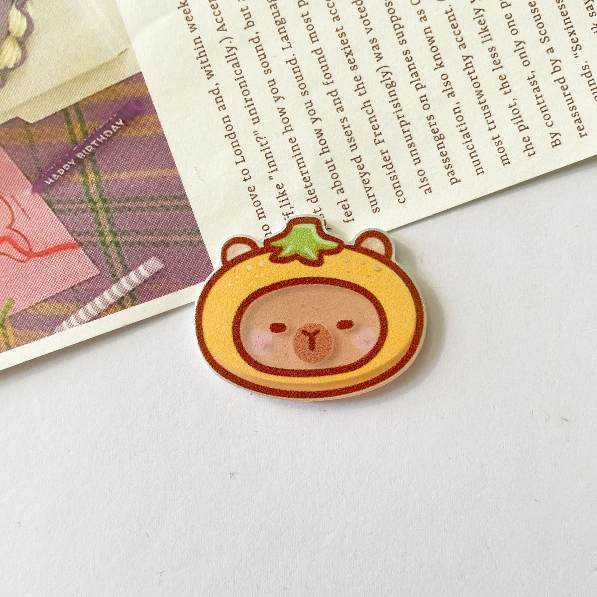 초상화 카피바라 3cm * 2.5cm (싱글)