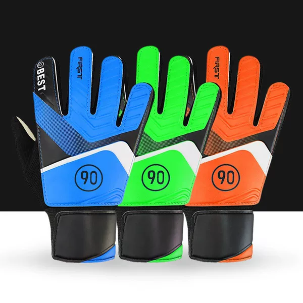 In-Stock Football Goalkeeper Gloves for Competition, Elementary School Children's Training, Professional Finger Protection, Non-Slip Soccer Goalkeeper Gloves
