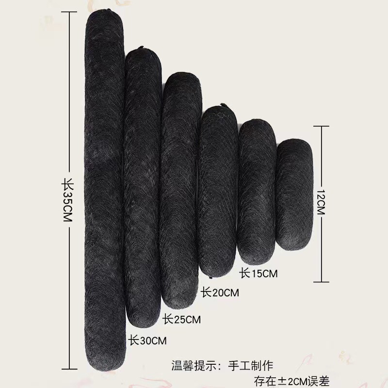 Ancient Wig Pad Hair Bag Hanfu Style Round Corner Bag Tang Style Side Pad Hair Bag Performance Studio Wig Bag