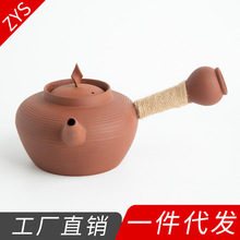 红泥手工拉壶砂铫壶陶壶电陶炉炭炉陶瓷茶壶泡煮茶器烧水壶酒精壶