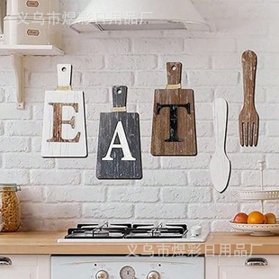 New wall decoration hanging wooden letters crafts decorations signs restaurant cafe wholesale