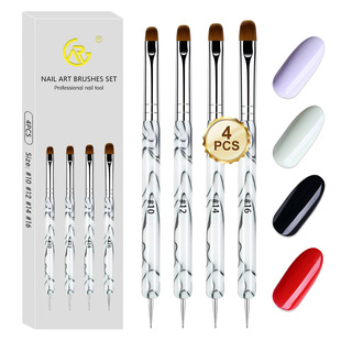 Amazon's Best-Selling French Phototherapy Construction Manicure Pen Acrylic Dot Pen Double-Ended Phototherapy Manicure Pen Box