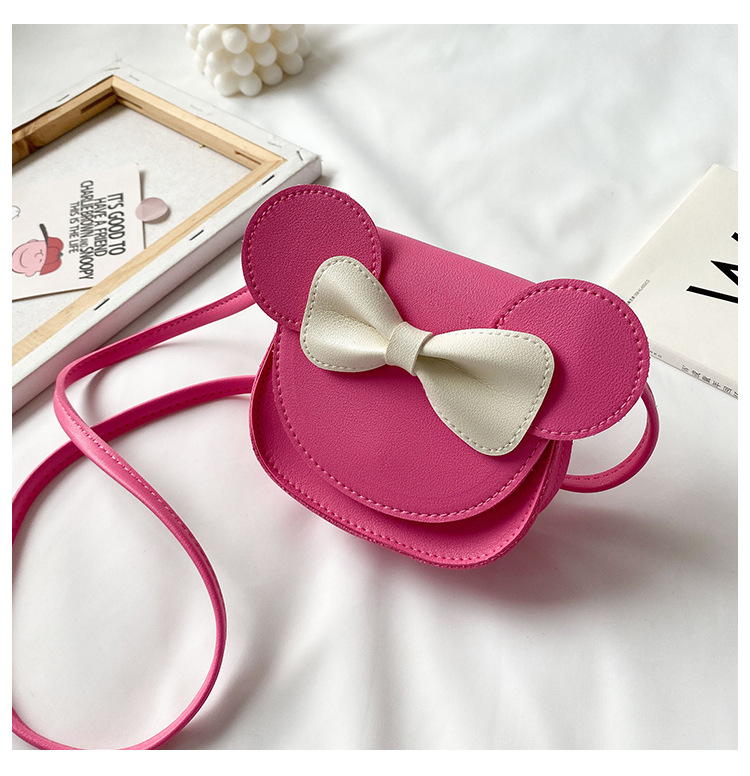 Nueva bolsa de mensajero de los niños lindo Kachu arco pequeño bolsa de hombro niñas bolsa de dibujos animados mini cambio accesorios bolsa