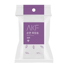 AKF化妆棉卸妆棉深层清洁脸部眼唇柔软三层一次性纯棉大包30片女