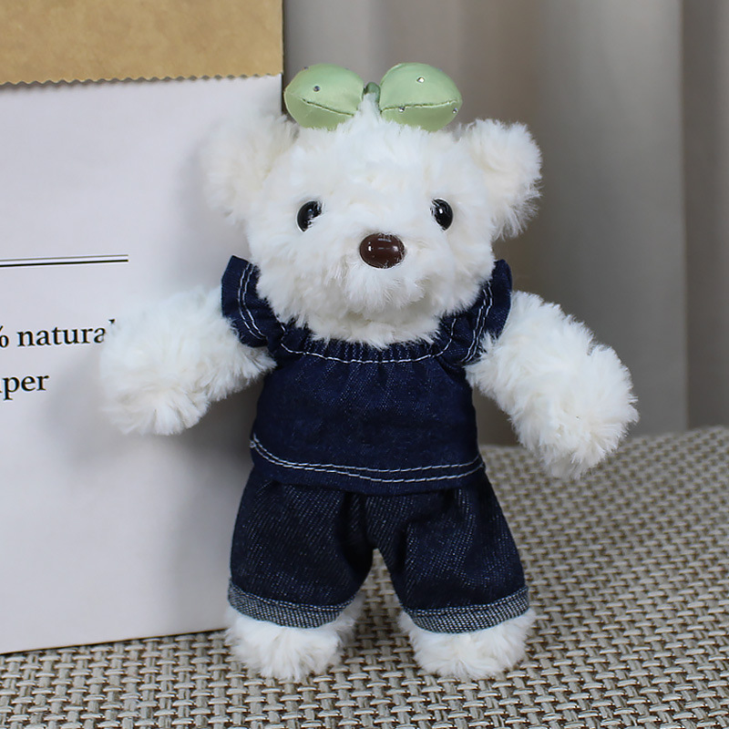 人形クマウサギオーバーオールジーンズ綿人形交換服犬カラー人形パンツアクセサリー|undefined