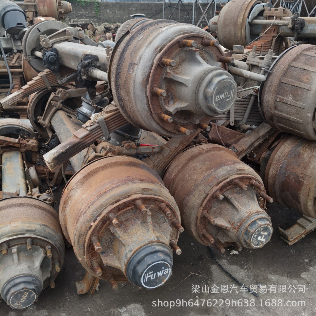 Export American, German, and Chinese Style Trailer Rear Axle 13-16 Ton Semi-Trailer Axle Assembly, Truck Rear Axle Assembly