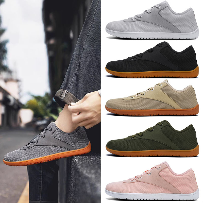 Wide Last Shoes Cross-border Barefoot Shoes Casual sneaker Outdoor Cycling Hiking Shoes Breathable Non-slip Foreign Trade Wide-head Running Shoes