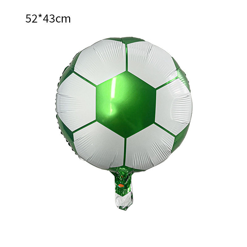 Globos de fútbol americano de 18 pulgadas, rugby, baloncesto, guantes de béisbol, decoraciones de globos de aluminio con temática deportiva de golf. image 25