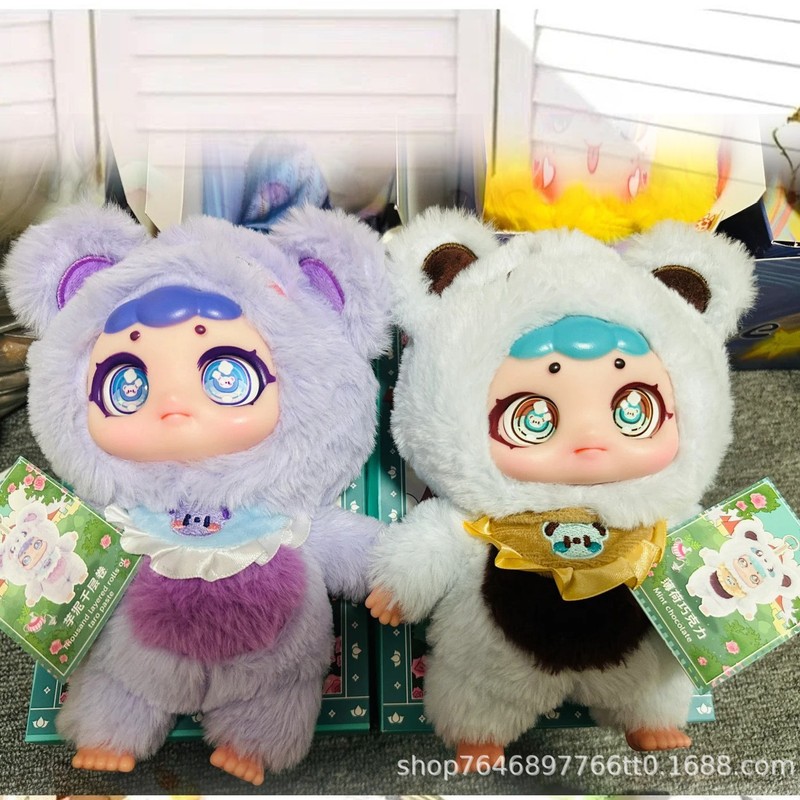 Xixi 恋人ティーパーティーぬいぐるみブラインドボックストレンディなフィギュア 1:1 人形ギフト装飾品おもちゃギフトペンダント|undefined