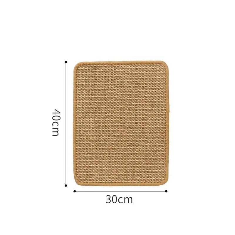 Placa de agarre para gatos de sisal, resistente al desgaste y sin caspa, placa de garra de gato grande, nido de gato integrado, protección de sofá anti-agarre para gatos, almohadilla resistente al agarre
