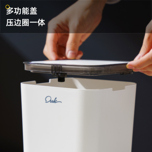 Desktop small trash can with lid square bedroom dormitory small trash can home living room coffee table mini trash can
