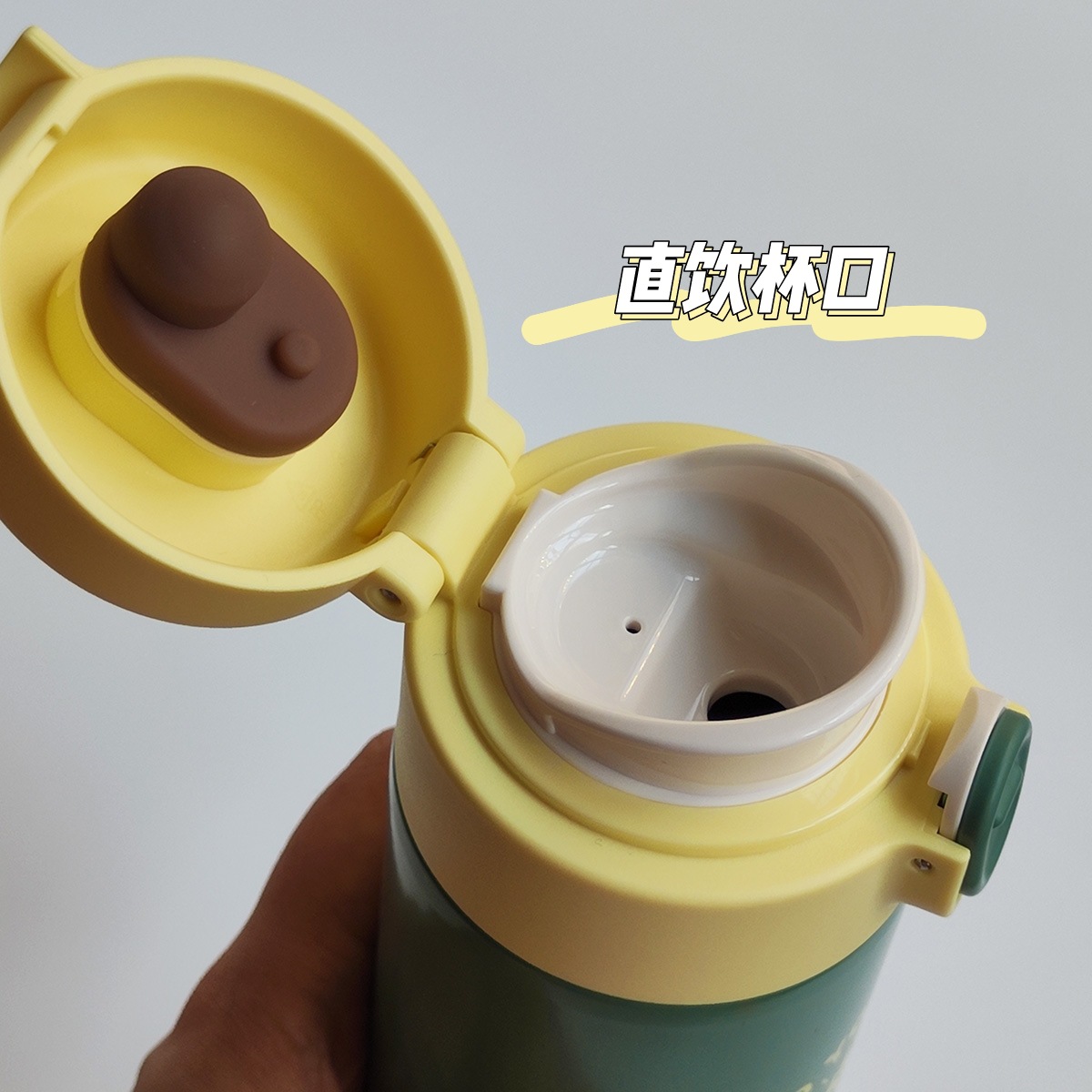 Mini 316 de acero inoxidable que acampa taza de vacío portátil para adultos al aire libre rebote taza de beber recta con cerradura de regalo