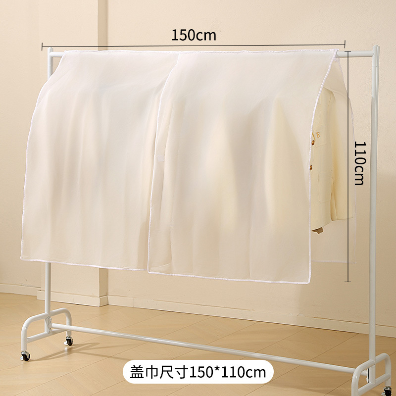 Funda antipolvo tridimensional engrosada, bolsa de almacenamiento de ropa a prueba de polvo, bolsa para colgar ropa transparente e impermeable de PEVA para el hogar con funda impresa. image 10