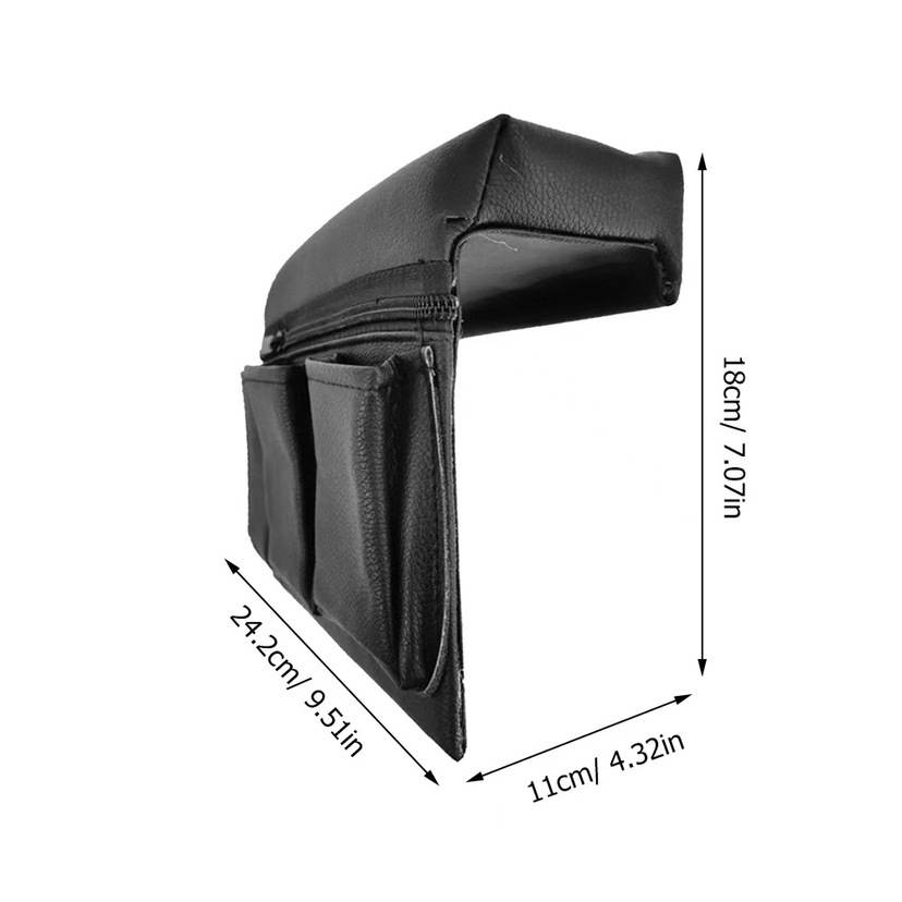 Car Window Storage Box Armrest Storage Bag Organizer Car Multifunctional Leather Storage Box Anti-Pressure