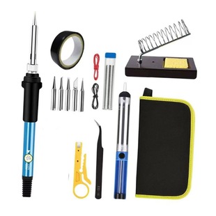 Constant Temperature Adjustable Electric Soldering Iron Set 110V Us Standard with Switch Tool Kit 60W Electric Welding Iron 220V European Standard