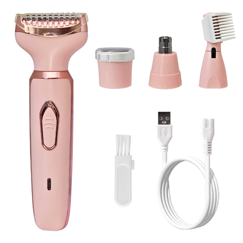 新しいフォーインワン多機能女性用電気シェーバー無痛脱毛装置USB充電工場直接供給|undefined