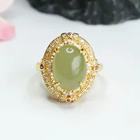 Xinyu Natural Hutian Jade Ring Qingshui Нефритовый Кольцо Кольца Дворцовые украшения Оптовая продажа HT4051703L