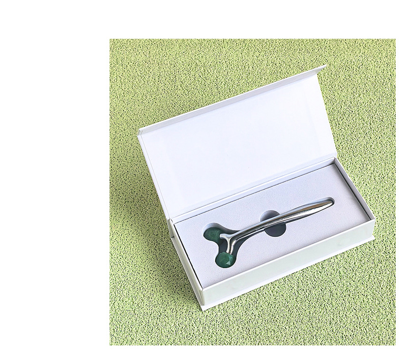 3D Roller Massageverpackung Box, kleine Lotusduschkopf Schachteln mit Schublade, Jade Gua Sha Platte, Magnetische Verpackungskartons