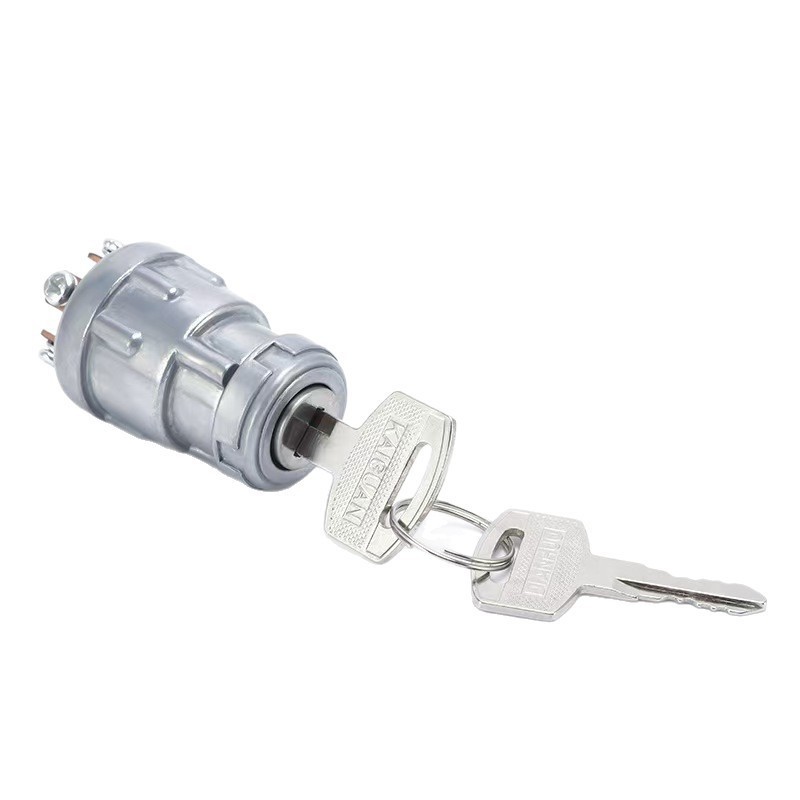 Ignition Switch Start Key Jk424 Agricultural Three-Wheel and Four-Wheel Vehicle Forklift Modified Ignition Lock Start Switch