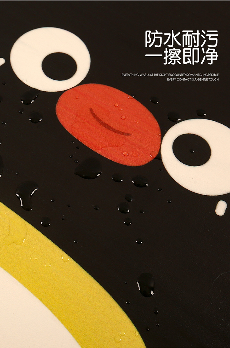Penguin Cute Lady Cartoon Car Seat Back Anti-Kick Pad Car Seat Back Anti-Fouling Pad Anti-Dirty Pad