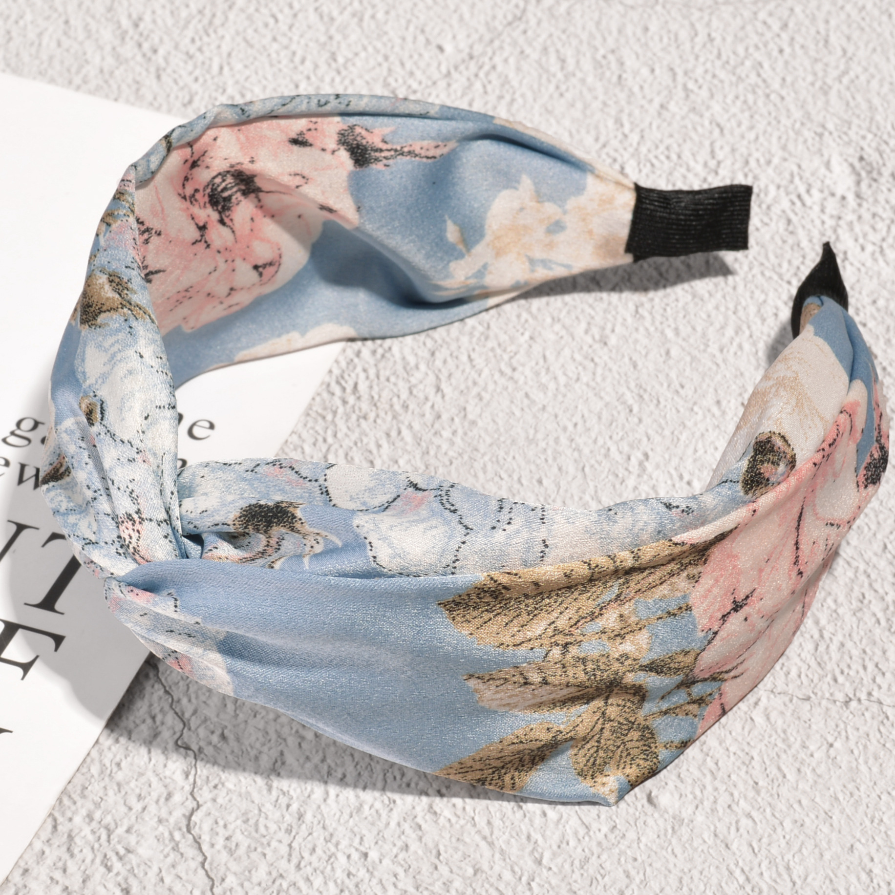 Korean Floral Wide-brimmed Headband display picture 9