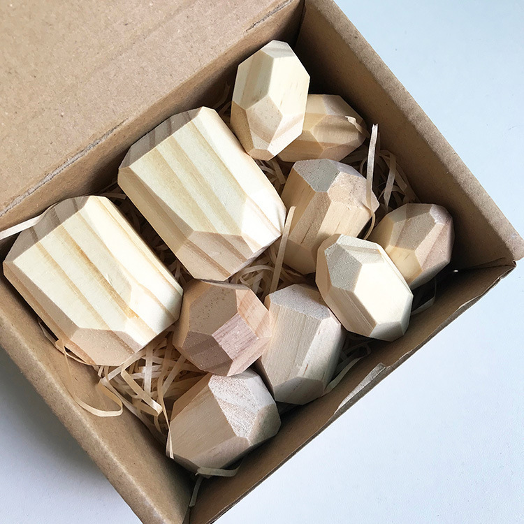 Weiweihu Juego de piedra apilada de color de madera Venta caliente transfronteriza de bloques de construcción de Jenga Juguetes educativos de entrenamiento de integración sensorial para niños