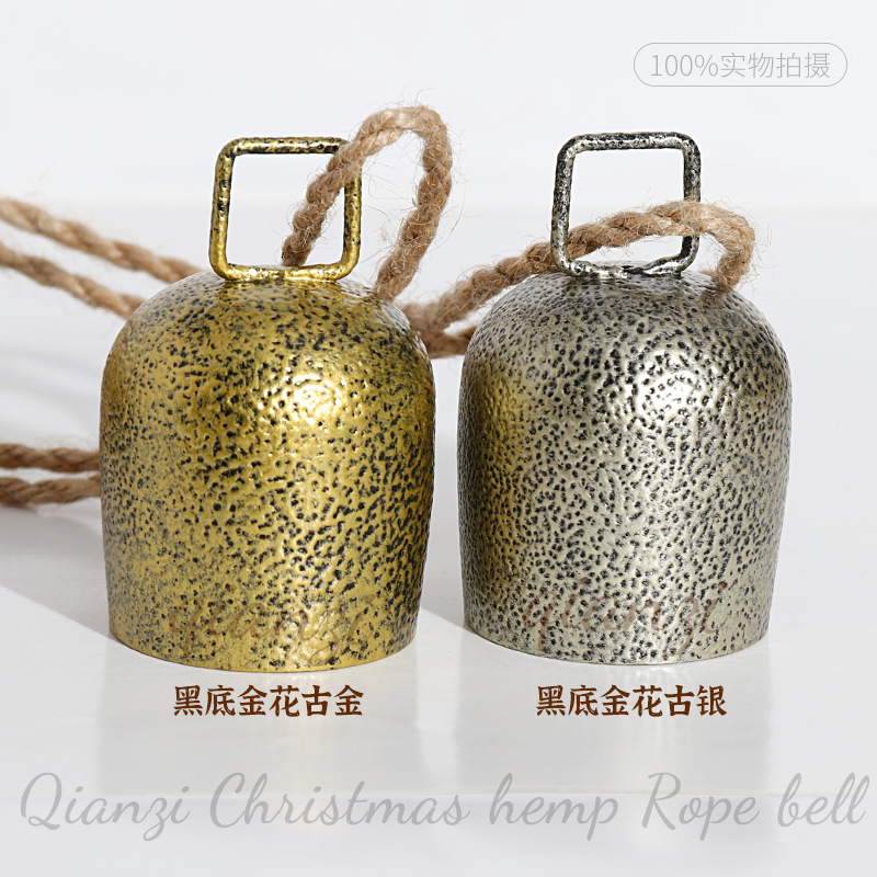 黑底青铜麻绳铃铛24