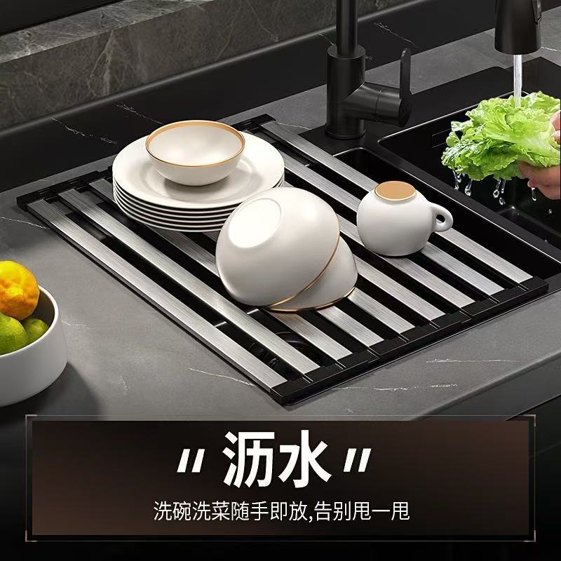 【源メーカー】折りたたみ可能な排水棚の台所の食器と皿のシリカゲルの収納棚は30代になります。|undefined