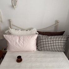 新款数码印花格蕾丝系列-单枕套 家居搭配纯棉枕头套 花边枕套
