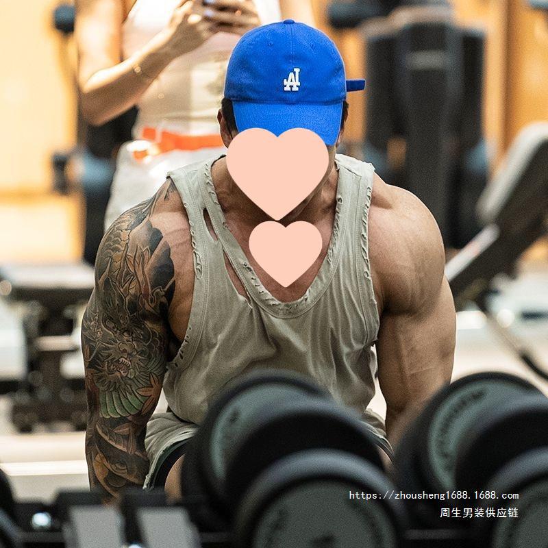 War Damage Vest Fitness Training Men's Sleeveless Waistcoat American Sports Base Shirt Loose Quick-drying Short-sleeved Free Shipping War Damage Vest Fitness Training Men's Sleeveless Waistcoat American Sports Base Shirt Loose Quick-drying Short-sleeved Free Shipping