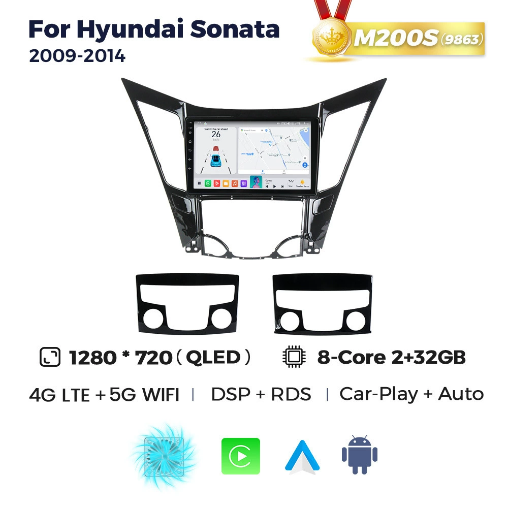 Подходит для автомагнитолы Hyundai Sonata 8 2009-2014 восьмого поколения, навигатор на Android в среднюю консоль