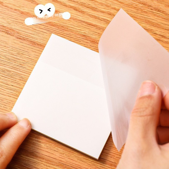 Transparent Sticky Notes for Copying and Drawing, Writable Key Point Markers, Sticky Notes for Students, Portable Stationery Stickers for Journals