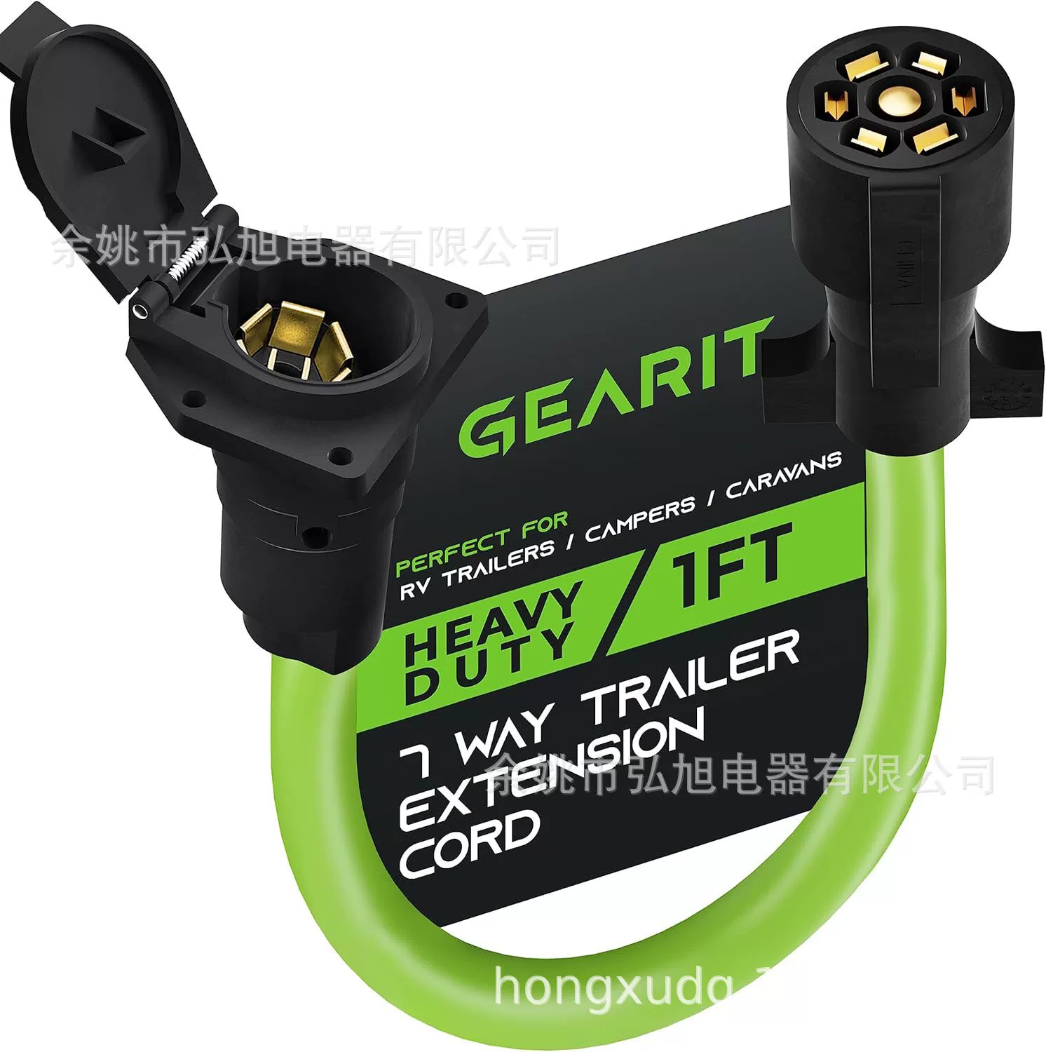 Прямой американский 7-дорожный прицеп штекер Y-диспенсер RV 15-дюймовый 7-контактный прицеп штекер жгут проводов разъем