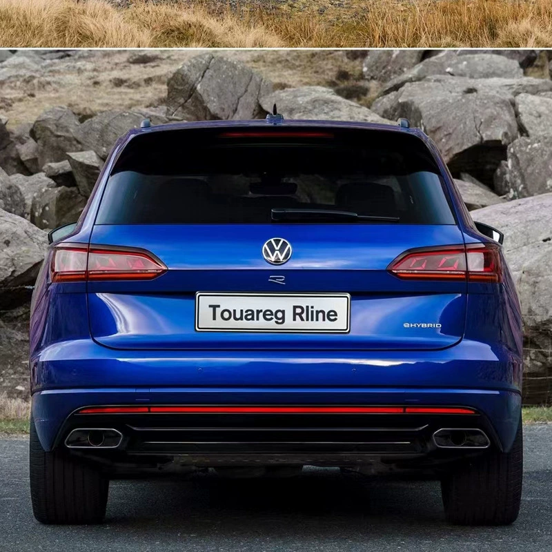 Подходит для переднего спойлера-юбки Volkswagen Touareg RLINE, передний и задний спойлер, модификация воздухозаборника, передний бампер всегда большой вокруг