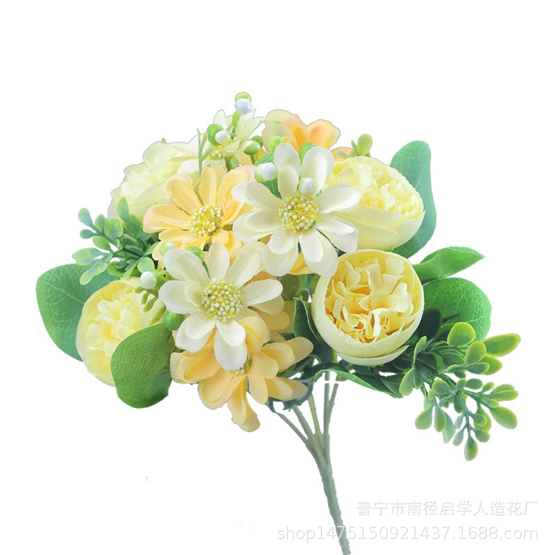 Прямая Свадебная мебель с фабрики 7 букетов персидских роз Украшение дома и отеля моделирование Букет пионов