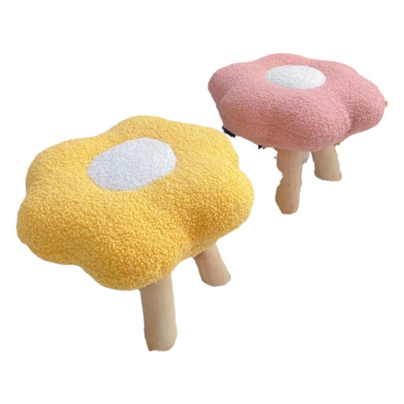 Flower stool home low stool Internet celebrity cloud cute sitting Pier living room seat children bedroom shoes changing stool