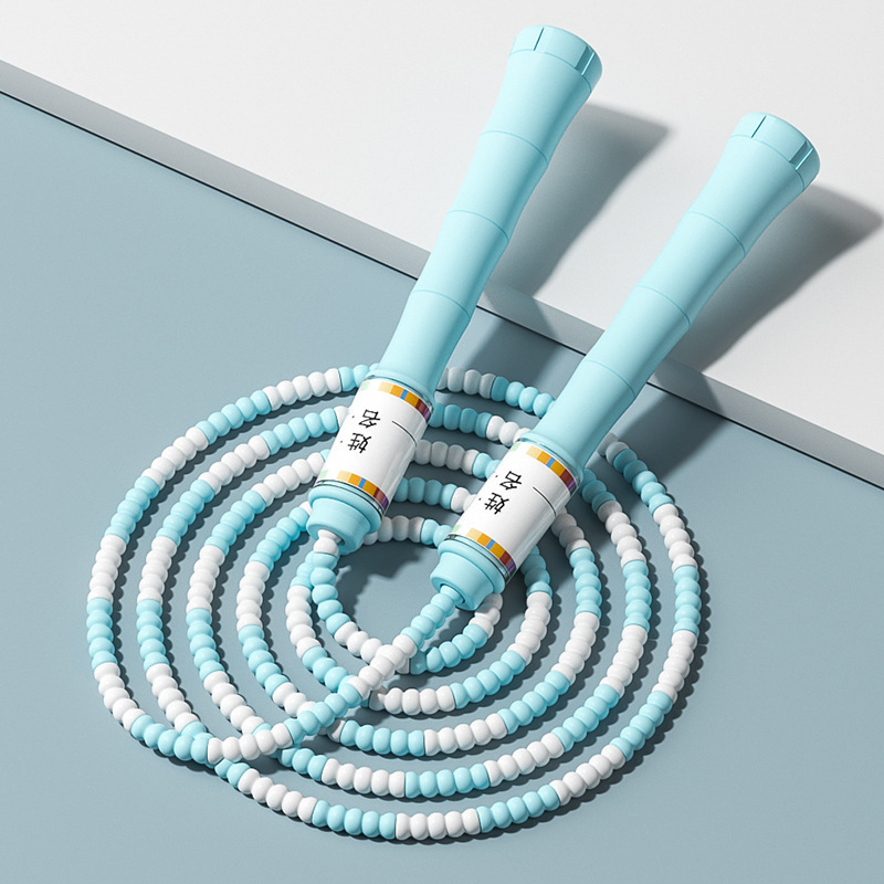 라이트 블루 대나무 밧줄 건너 뛰기 [2.8m]]