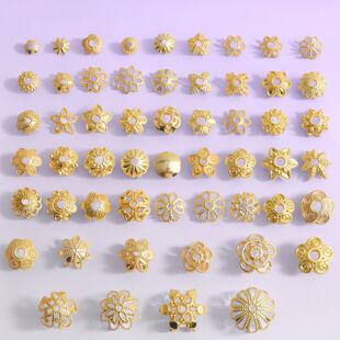18k����ɫ�U�ջ��� �����Ƭ ��ñ�|Ƭdiy��朴���������и�Ƭ