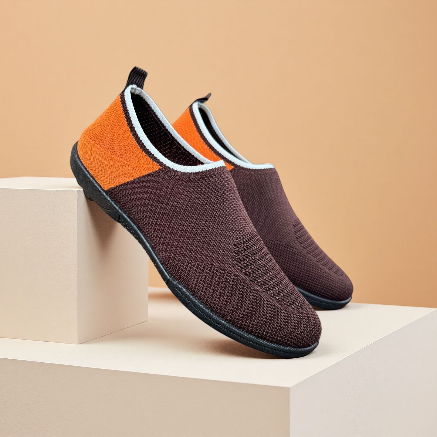 2026 nuevos zapatos casuales de un solo pie para hombres jóvenes cómodos calcetines ligeros de suela suave zapatos deportivos transpirables para interiores image 8