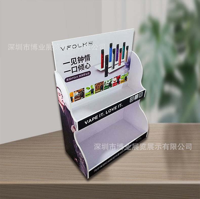 供应双层安迪板展示架雪弗板陈列架异形pvc发泡板展示架