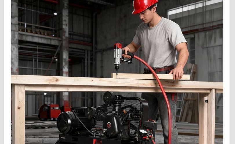 Piston-type industrial-grade air compressor 380V high-pressure air pump for real stone paint 7.5kw air compressor