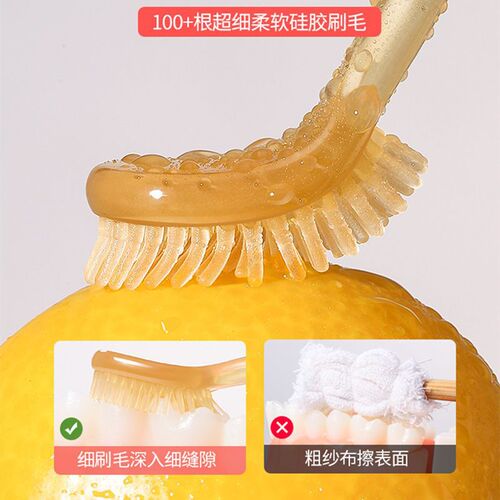 Baby toothbrush, milk toothbrush set, baby newborn tongue cleaning artifact, children's oral toothbrush, soft bristles wholesale