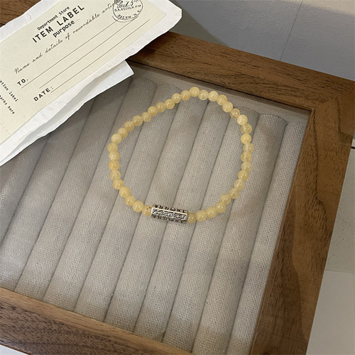 New Chinese style colorful beaded bracelets, feminine and sweet, retro Shoushan stone bracelets, hand-woven hand ornaments, stacked and trendy