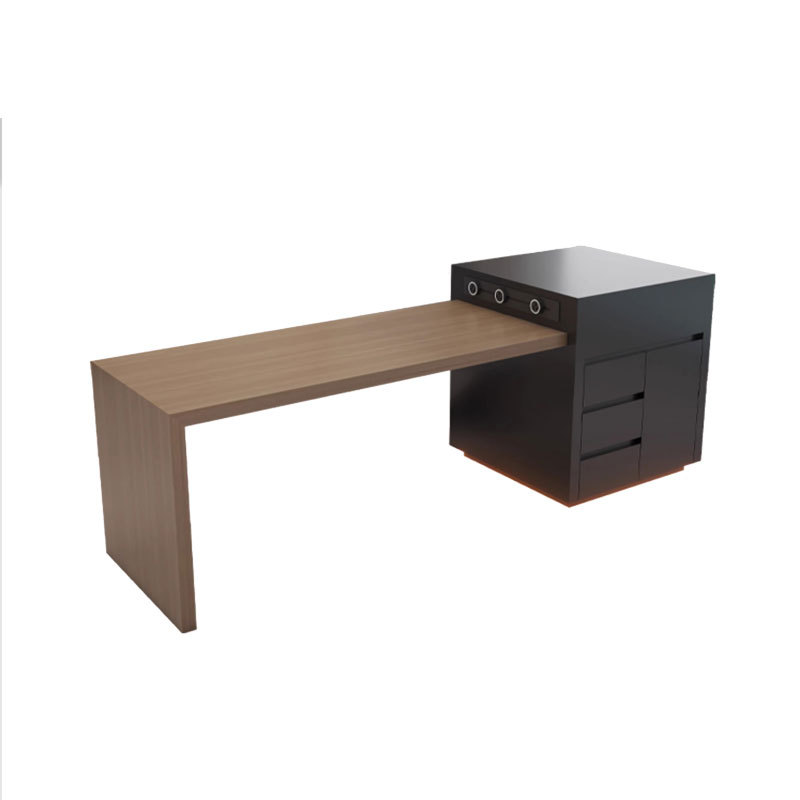 Foshan personalizada moderna simple tabla de roca completa tabla de comedor tabla de comedor de acero telescópico multifuncional tabla de comedor de bar de isla media