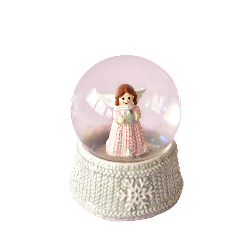 Americano creativo Ángel Casa de cerámica bola cristal artesanía decoración rosa chica regalo habitación