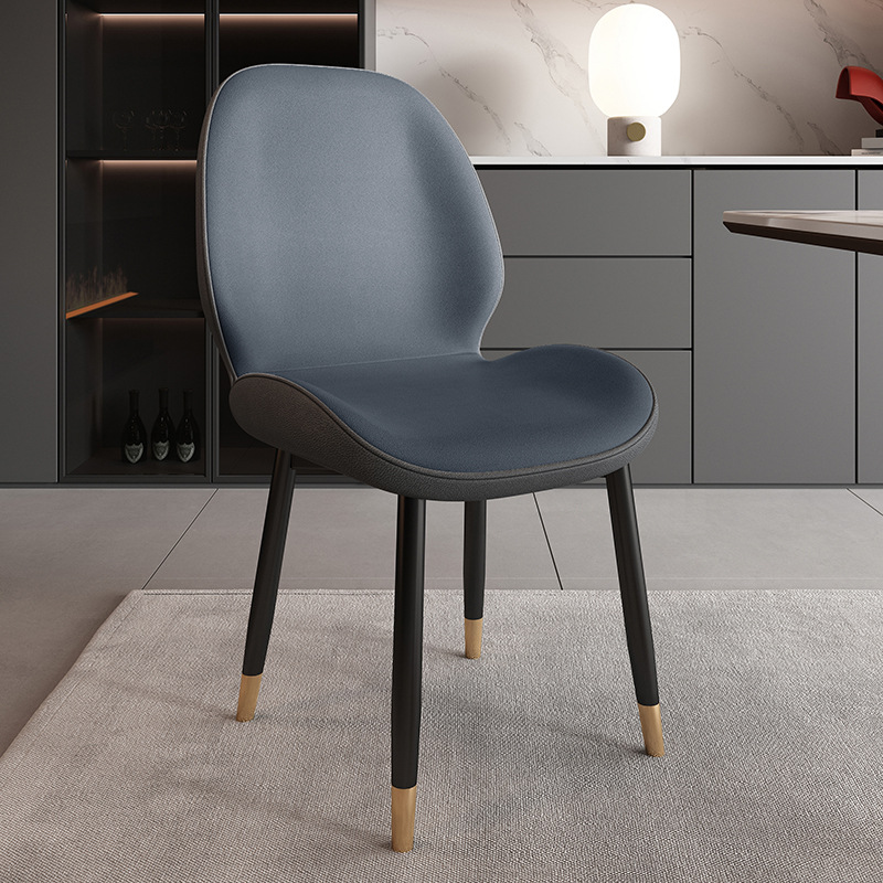 Butterfly Chair Blue Gray Technology Cloth-Carbon Gold legs-Wood Soft bag