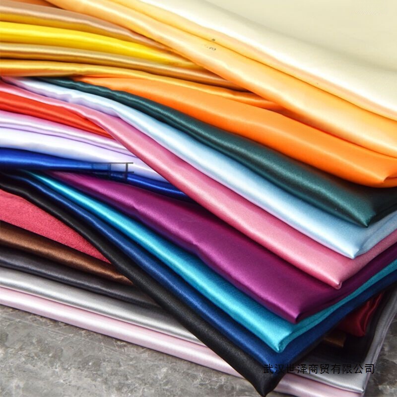 Satin Fabric Lining Fabric Red Cloth Encrypted Thickened Hanfu Dress Decorative Lining Silk Lining Summer