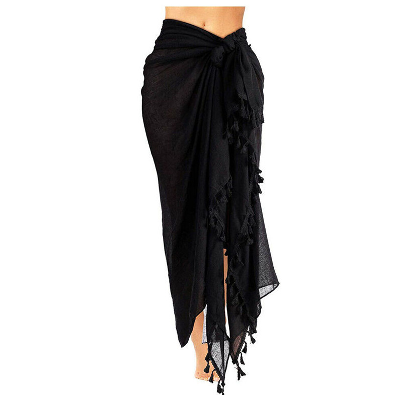 189g Weight Scarf Classification Swimming Pool, Beach Occasion Polyester Material Solid Color Pattern Summer Season Women's Gender Vacation Style Women's Solid Color Polyester Vacation Beach Towels 15