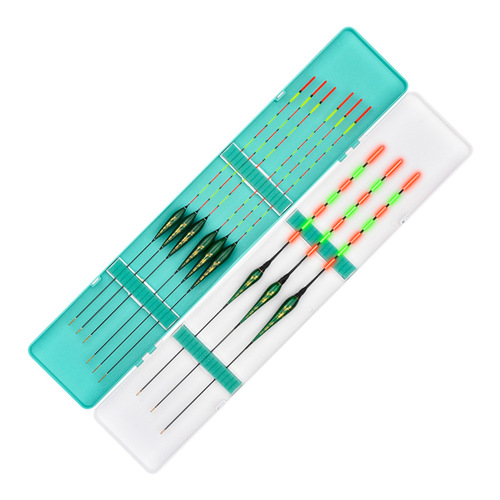 Fish float set, highly sensitive, bold and eye-catching, wild fishing float set, complete set, light mouth, shallow water crucian carp float box