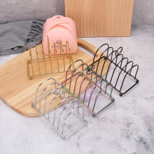 厂家直销不锈钢多功能置物架面包架方包切片展示架书架家用工具